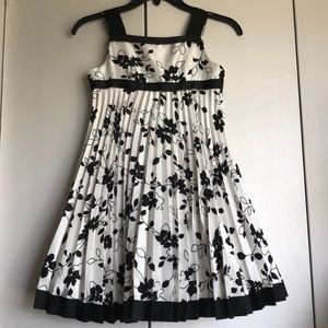 Bonnie Jean black and white dress